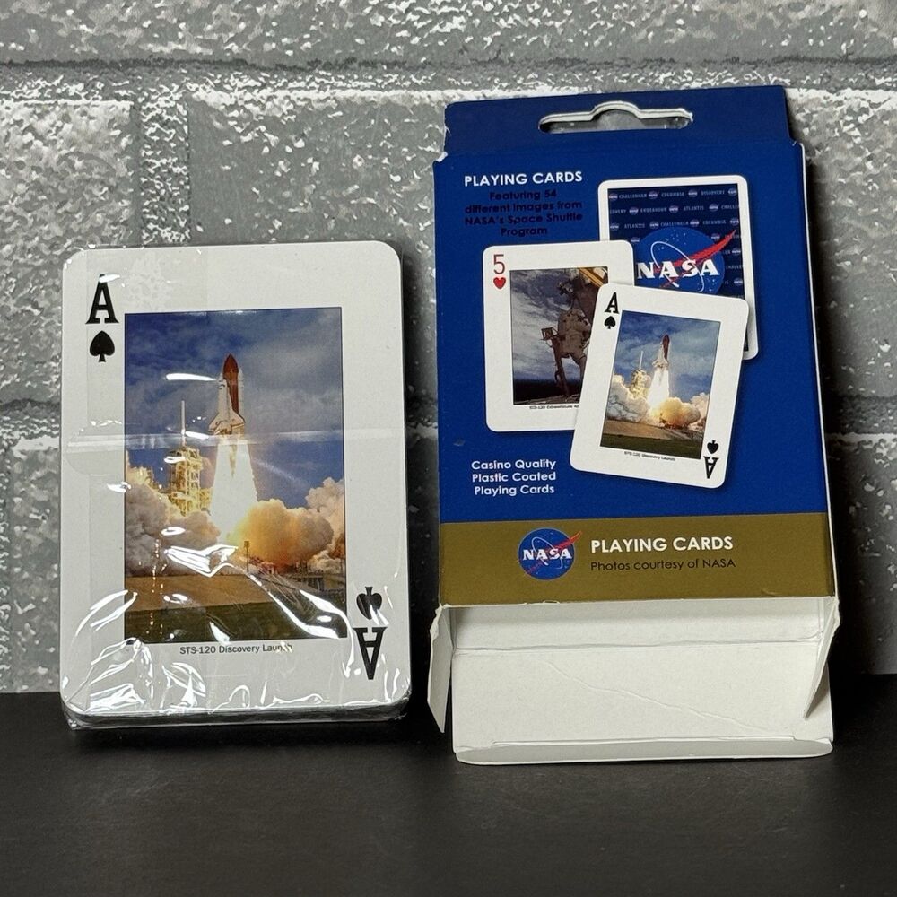 NASA Space Exploration Playing Cards Sealed New AeroGraphics Deck 54 Images